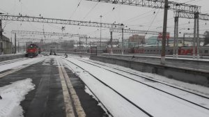 [Тад.ЖД.] [РЖД] Подача под посадку состава пассажирского поезда №360 Москва - Худжанд и маневры.