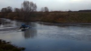 Трактор Т-40 Через реку