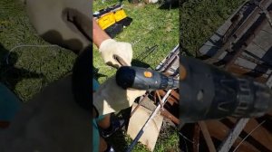 Каркасный дом. Как вязать арматуру при помощи шуруповерта.
