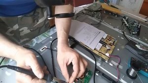 THOMSON T50E10DHU 01B ЧАСТЬ ВТОРАЯ! ЗАМЕНИЛ ПОДСВЕТКУ!