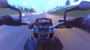 Ктм 690 sm LC4 supermoto прохват по городу