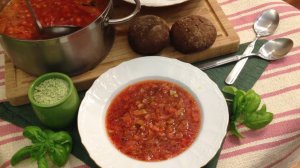 Борщ с кабачками