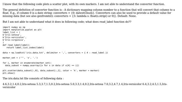 Not able to understand the code in Matplot lib