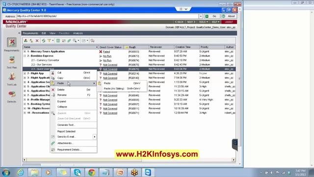 Creating the Requirements in Quality Center - ( Quality Center) Tutorial | QC Training Videos