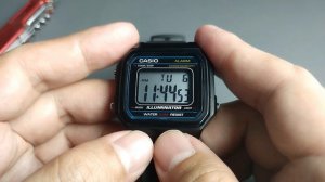 Secret and Tips for Casio W217H ( LCD Check, Alarm Sound, W-217H)