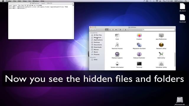 How to see  hidden files in MAC OS X lion смотреть онлайн