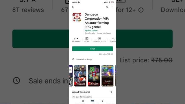 dungeon corporation vip game is free