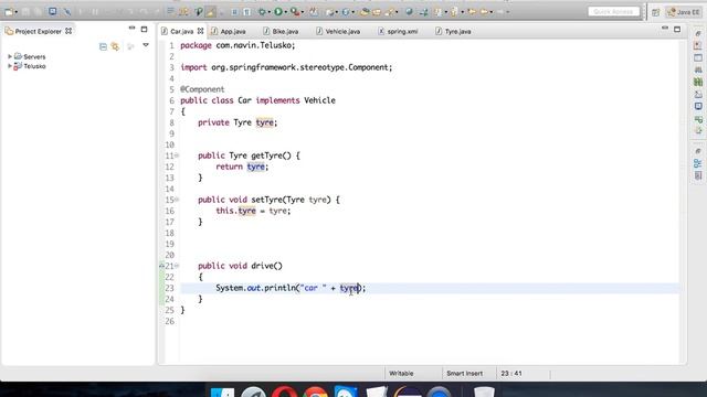 Spring Tutorial 9 Autowired Annotation смотреть онлайн