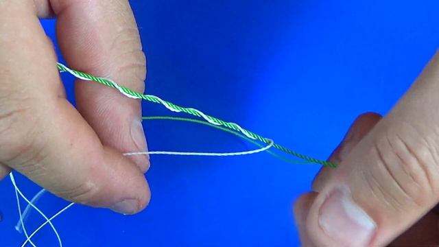 Как связать две лески между собой. Узел морковка | Carrot knot | Burkānu mezgls