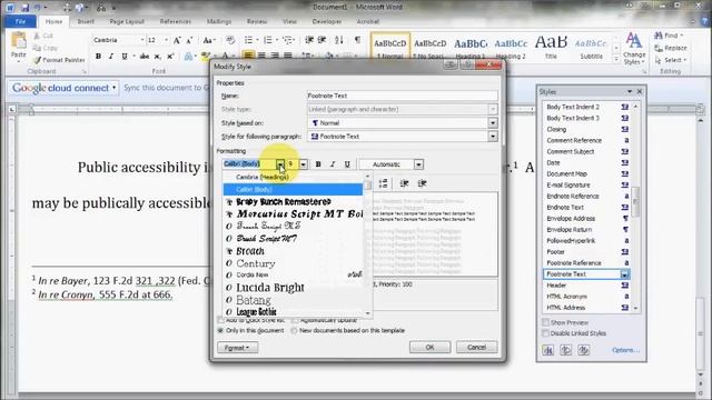 How to change footnote font in Word смотреть онлайн
