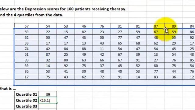 Quartiles In Excel