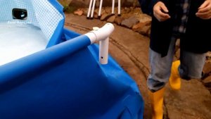 Каркасный бассейн 457х122. УБОРКА БАССЕЙНА на ЗИМУ