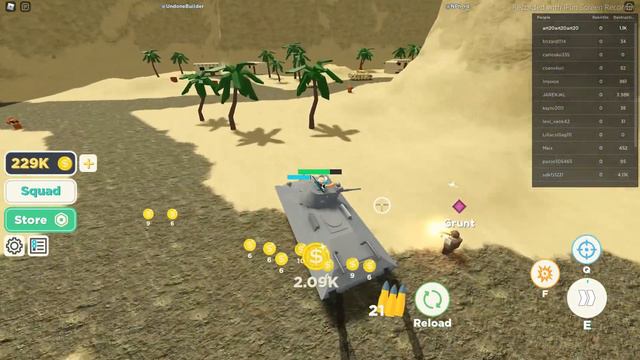 Очень дорогая локация в пустине "РОБЛОКС ИГРА ПРО ТАНКОВ" смотреть онлайн