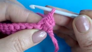 Вогнутый рельефный столбик Вязание крючком урок324 Crochet basic stitch