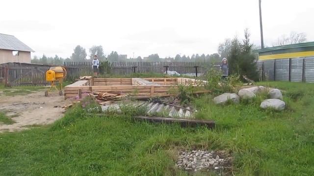 Фундамент будущего дома 6 х 9 из бруса 150 х 150 смотреть онлайн