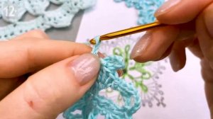 Разбор схемы вязания снежинок крючком. Как связать снежинку крючком?