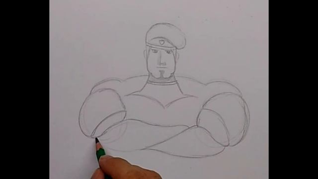 Как нарисовать бойца/ мощного мужчину