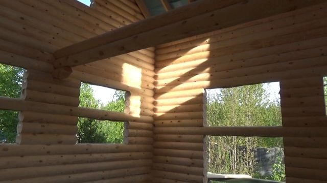 Сруб Дома 6.0х6.0м. полтора этажа из бревна с крышей "Приречное". Цена в СПб 399.145 руб. смотреть онлайн