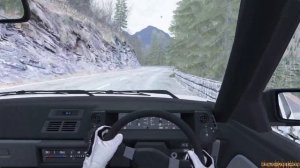 Toyota AE86 Racing in the Mountains with Traffic