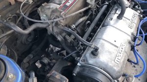 Работа двигателя Mazda 323 f bg B6 1,6