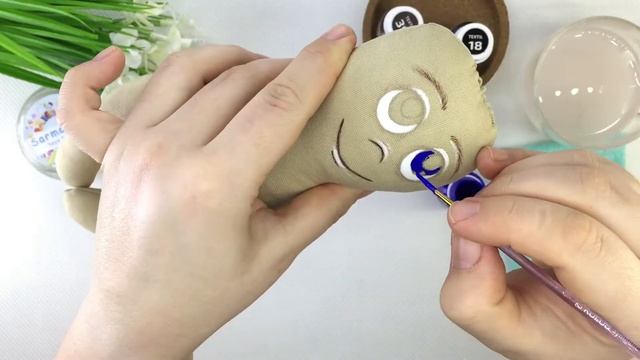 КУКЛА за ЧАС ➤ Рисуем Лицо Кукле