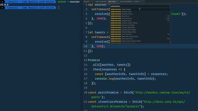 43 ESLint inside Atom and Sublime Text смотреть онлайн