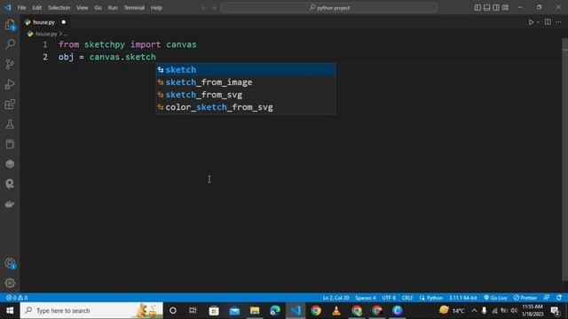 how to draw a svg image with python || how to use sketchpy?