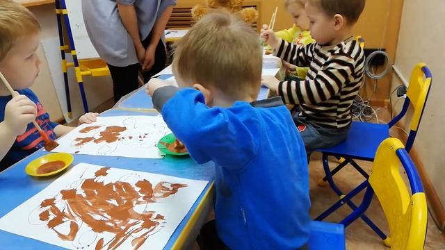 Открытый урок в садике) любим рисовать:) смотреть онлайн