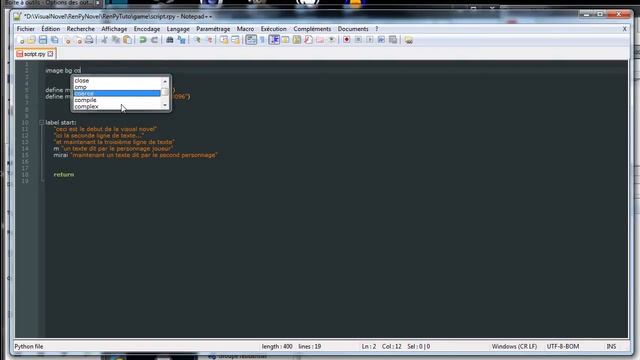 Présentation de RenPy смотреть онлайн