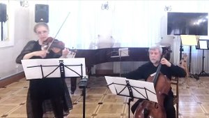 Никколо Паганини. Дуэт N2 соль минор для скрипки и виолончели.