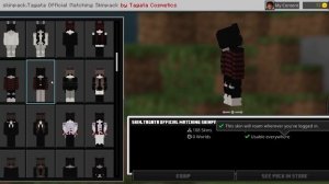 100+ Matching Skins With Capes and Cosmetics (Zombie Arm Variants) (Works On Hive!)