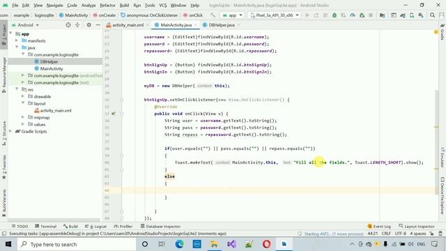 Login and Register Form using SQLite Database in Android Studio | Login Registration Android Studio смотреть онлайн