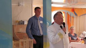 Речь капитана теплохода "Русь Великая".