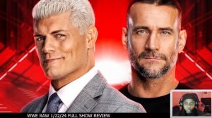 WWE RAW 1/22/24 REVIEW: Cody Rhodes and CM Punk Get PERSONAL In Heated Exchange!