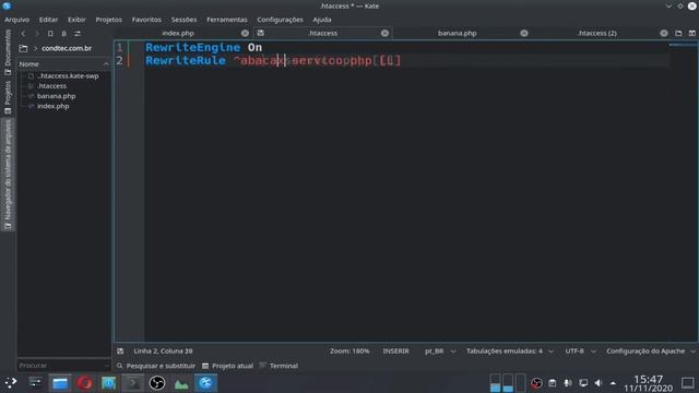 P2 | htaccess modrewrite instalação do MySQL PHP Phpmyadmin 1min ...