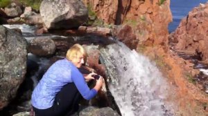 Водопад в териберке