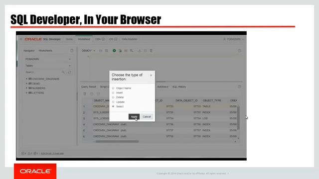 Announcing Oracle SQL Developer Web!