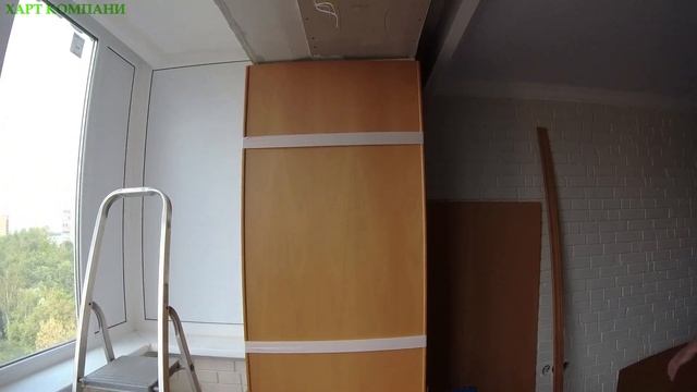 Проход на балкон или лоджию. Портал из массива бука. смотреть онлайн