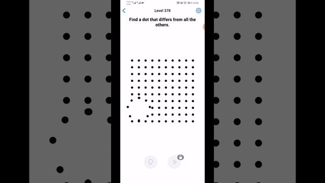 Easy Game Brain Test Level 378 Solution | Find the dot differs from all the others