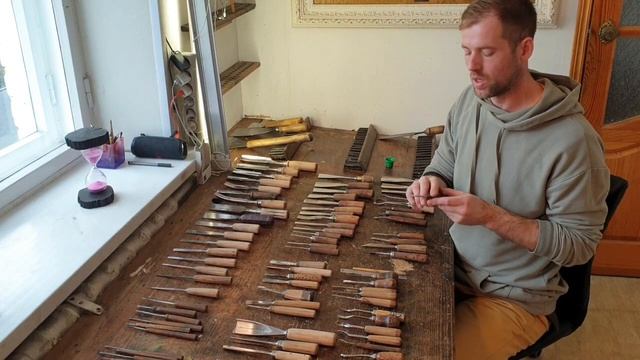Обзор резцов по дереву. Инструмент мастерской Дубовик. Wood cutters, tools. смотреть онлайн