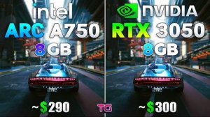 ARC A750 vs RTX 3050 - Test in 10 Games