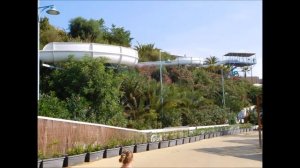 Rides at the aqua natura water park Benidorm October 2016