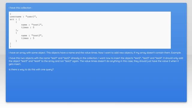 MongoDB add values to array if not exists смотреть онлайн