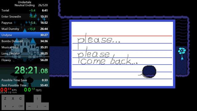 Undertale Neutral Ending English (Old WR) 56:16 смотреть онлайн
