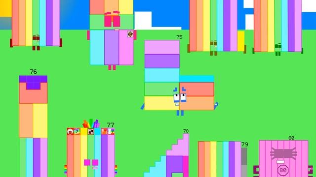 Намбер-блокс ( клеточные числа ) 71 до 80 смотреть онлайн