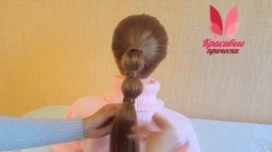 БЫСТРАЯ прическа в школу для девочек | Оригинальный хвост | Красивые прически
