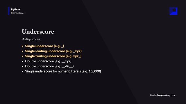 Python Underscores