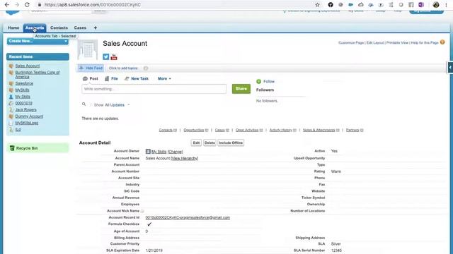 Creating Record Types and Assigning a Page Layouts смотреть онлайн