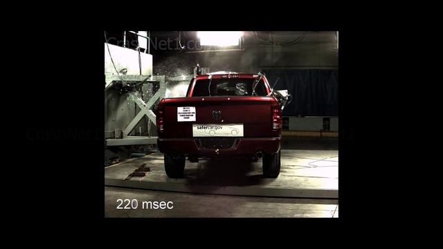 RAM 1500 Quad Cab | 2013 | Pole Crash Test | NHTSA | CrashNet1 смотреть онлайн