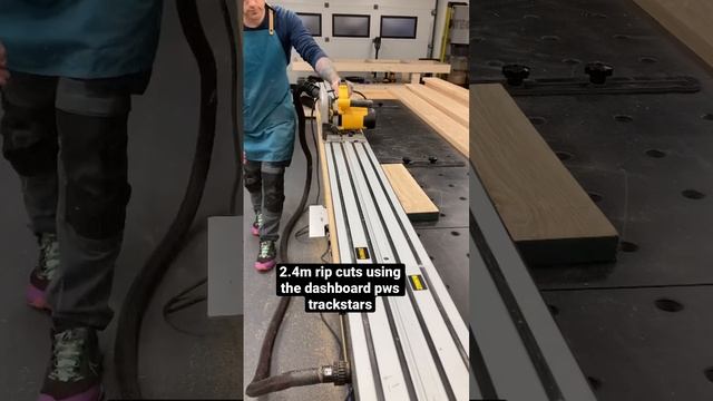 Long rip cuts using tools from dashboard pws #maker #woodwork #woodworking #dewalt #dashboardpws